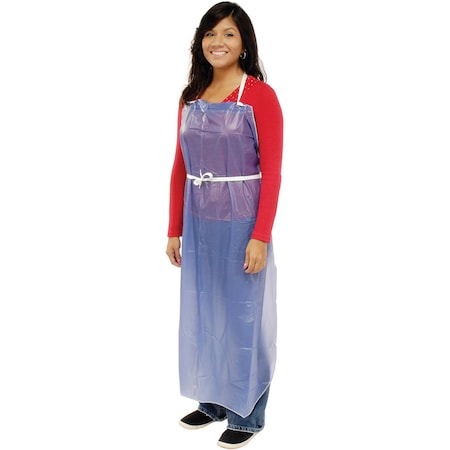 West Chester Protective Gear Industrial Protective Apron, Vinyl, Blue, 48 in UHB-48
